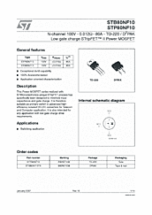 DataSheet STP80NF10 pdf